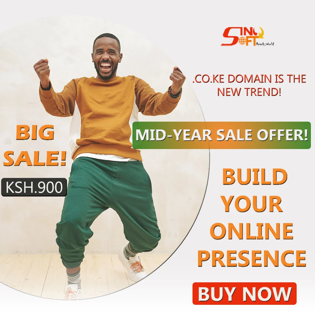 Online Presence with a co.ke-domain for Ksh 900