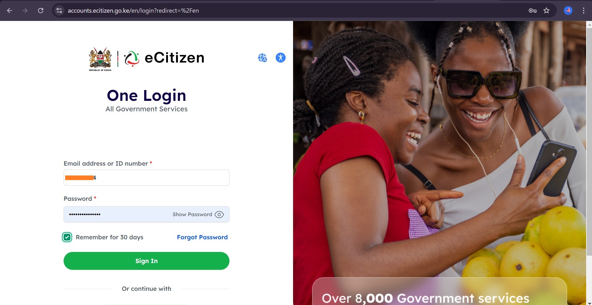 How to apply for a birth Certificate in Kenya-Final eCitizen page