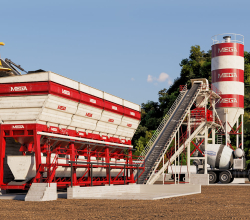MEGA CONCRETE BATCHING PLANT 60 m3 – TWINSHAFT MIXER – FREE SHIPPING