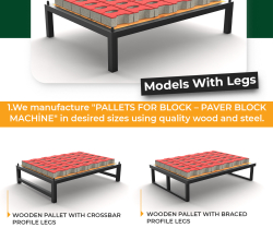 WOODEN PALLET FOR PAVING BLOCK MACHINES