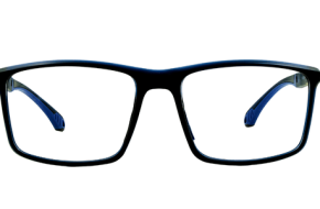 Stylish Blue Rectangular Full Rim Eyeglasses for Men and Women.