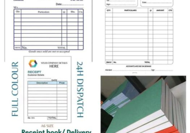 Receipt Book Printing