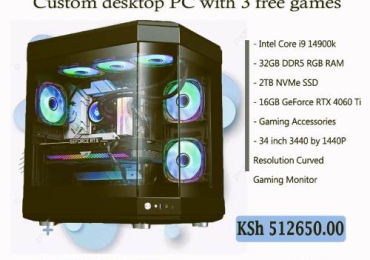 Powerful Custom Core i9 Gaming PC with RTX 4060 Ti