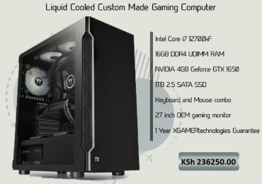 Custom made Core i7 desktop with gaming monitor