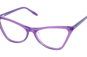 Purple Full Rim Cat-Eye Classic Eyeglasses – Stylish Acetate Frame for Women