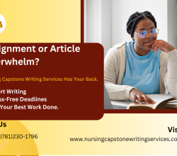 Nursing Capstone Writing Services