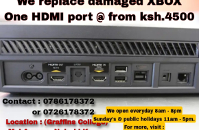 We replace damaged XBOX One HDMI port @ from ksh.4500