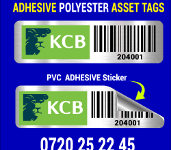 Extremely Adhesive Asset Tag