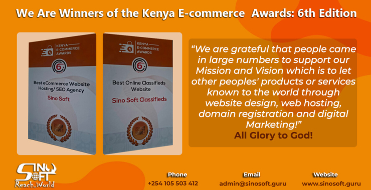 Winner of the Kenya Ecommerce Awards – 6th Edition