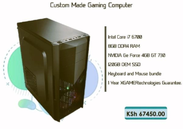 Powerful custom built gaming PC with 4GB GeForce