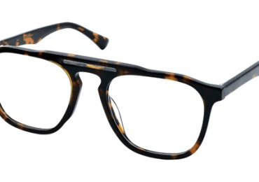 Havana Full Rim Square Aviator Classic Eyeglasses