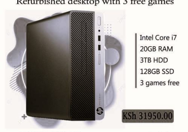 Refurbished HP ProDesk Tower PC with 20GB RAM