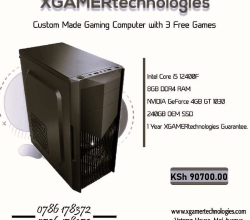 Newly Custom Gaming Tower with 4GB GT 1030 GeForce