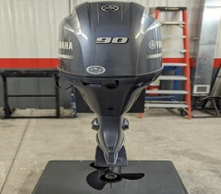 Used Yamaha 90 HP 4-Stroke Outboard Motor Engine