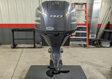 Used Yamaha 90 HP 4-Stroke Outboard Motor Engine
